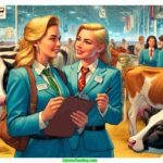 Nebraska Dairy Expositions A vibrant and detailed illustrative scene in a contemporary style, reminiscent of a modern Mad magazine, set at the 2024 Nebraska Dairy Exposition. Th (1)